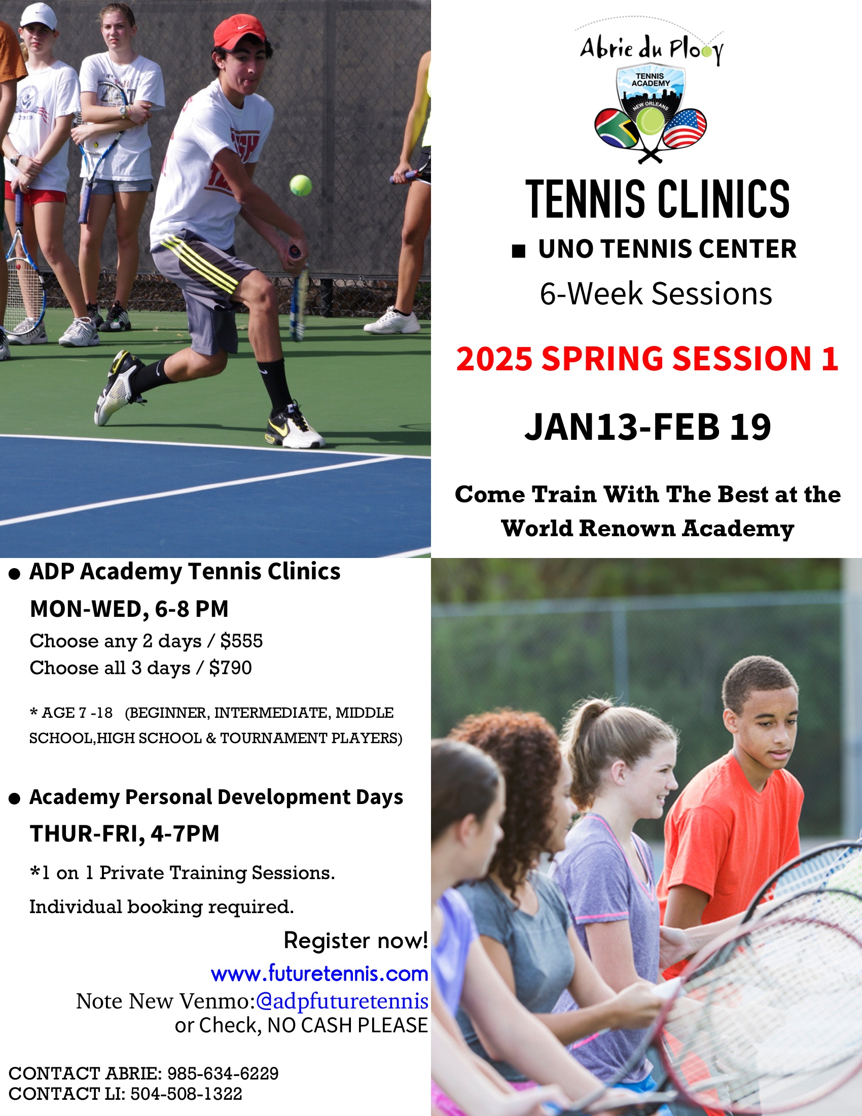 UNO 2025 Spring Session 1 Future Tennis